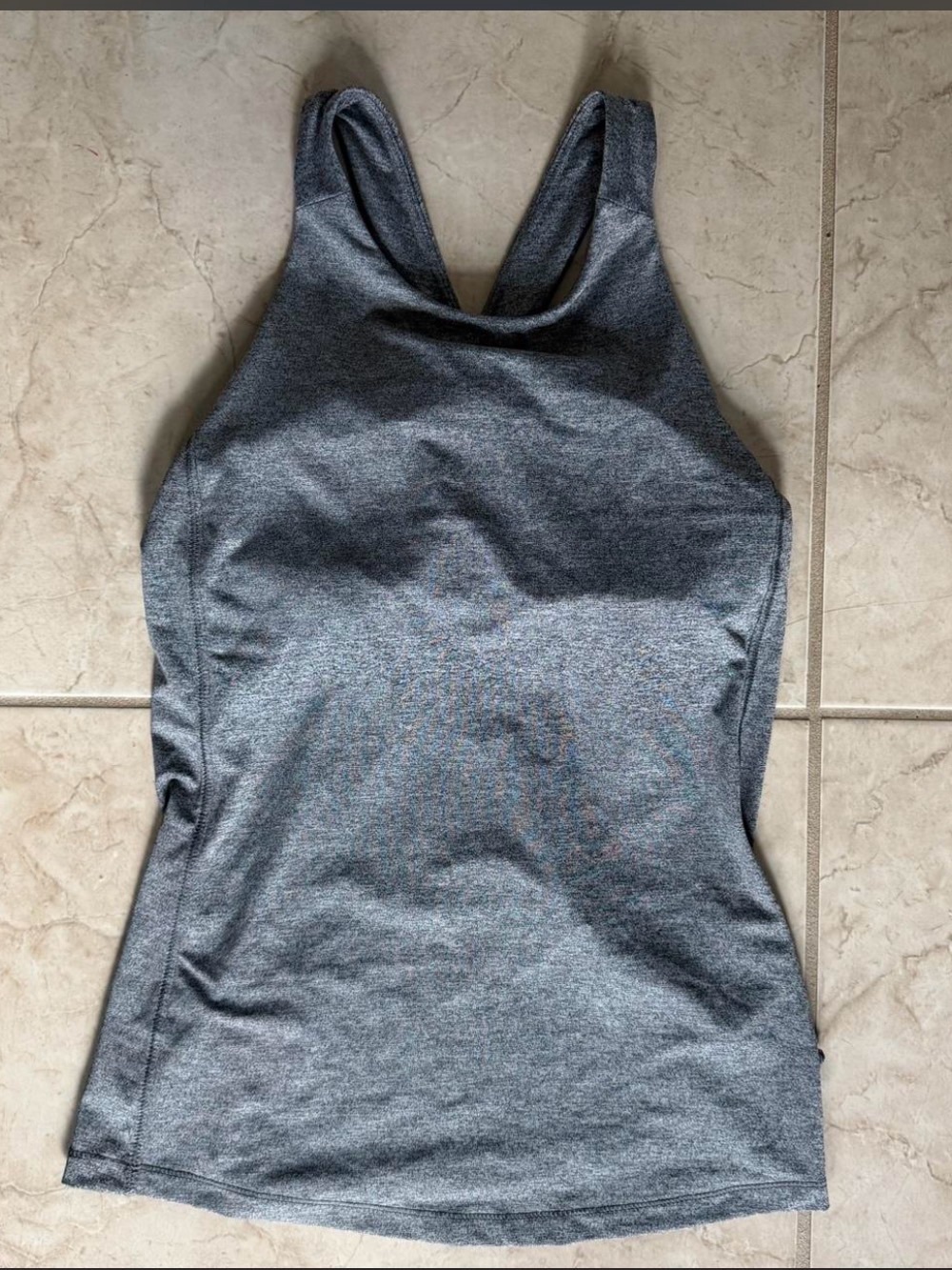 all in motion Gray High-Neck Athletic Tank Top